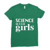 Science is for Girls Ladies Fitted T-Shirt