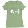 no child should be left behin white Ladies Fitted T-Shirt