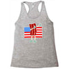 bacon american flag dab Racerback Tank
