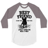 Best Friend Pug 3/4 Sleeve Shirt