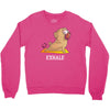 yoga pug exhale Crewneck Sweatshirt