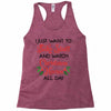 i just want to bake stuff and watch christmas movies all day Racerback Tank