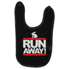 run away rabbit Baby Bibs