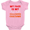 my face is my halloween Baby Bodysuit