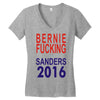 bernie fucking sanders 2016 for americans president Women's V-Neck T-Shirt