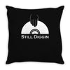 diggin in the crates Throw Pillow