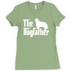 the dogfather cavalier king charles spaniel white Ladies Fitted T-Shirt