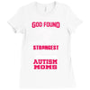 god found autism moms Ladies Fitted T-Shirt