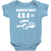 redneck math 4x4 truck Baby Onesie