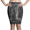 black metal phillip Pencil Skirts