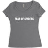fear of spiders Women's Triblend Scoop T-shirt
