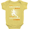 the best grandpas go running Baby Bodysuit