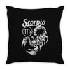 scorpio zodiac Throw Pillow