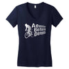 adventure before dementia 4 Women's V-Neck T-Shirt
