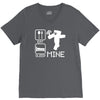 eat sleep mine funny V-Neck Tee