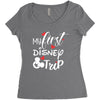 My 1st Disney Trip Women's Triblend Scoop T-shirt