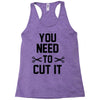 you need to cut it Racerback Tank