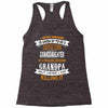 Super Cool Granddaughter Of A Freaking Awesome Grandpa Racerback Tank