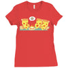 pizza campfire story Ladies Fitted T-Shirt