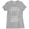 missing air guitar Ladies Fitted T-Shirt