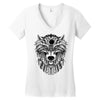 wolf Women's V-Neck T-Shirt