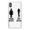 my wife your wife black design iPhoneX