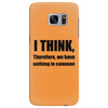 i think funny t shirt humor geek humor smart tee s 3xl Samsung Galaxy S7 Edge