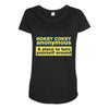 hokey cokey anonymous, ideal birthday gift or present Maternity Scoop Neck T-shirt