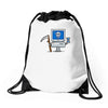 blue screen of death Drawstring Bags