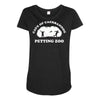 caerbannog petting zoo Maternity Scoop Neck T-shirt