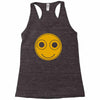 funny smiley face Racerback Tank