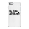 life begins after coffee iPhone 7 Case