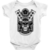samurai skull Baby Onesie