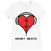 heart beats Ladies Fitted T-Shirt