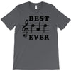 Best Dad Ever Funny Music Note T-Shirt
