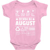 Born In August Baby Onesie