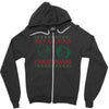 golden christmas Zipper Hoodie