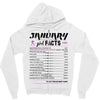 January Girl Facts Aquarius Zipper Hoodie