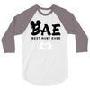 Bae Best Auntie Ever 3/4 Sleeve Shirt