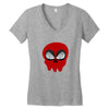 Deadpool Skull Women's V-Neck T-Shirt