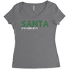 santa i'm a big fun Women's Triblend Scoop T-shirt