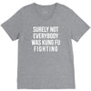 surely not everybody was kung fu fighting V-Neck Tee