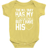 military has my soldier i have his heart Baby Bodysuit