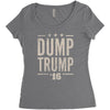 dump trump Women's Triblend Scoop T-shirt