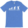 evolution of a selfie , funny mens cotton T-Shirt