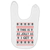 Emo Gothic Ugly Christmas Sweater Baby Bibs