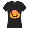 pumpkin brain Women's V-Neck T-Shirt