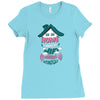 Home Is Where The WIFI Connects Automatically Ladies Fitted T-Shirt