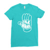 talk to the hand Ladies Fitted T-Shirt