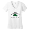 my bass look fat Women's V-Neck T-Shirt